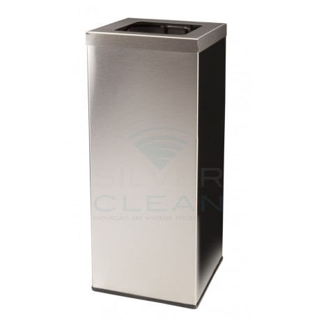 Papeleira Quadrada Inox Acetinado (40L)