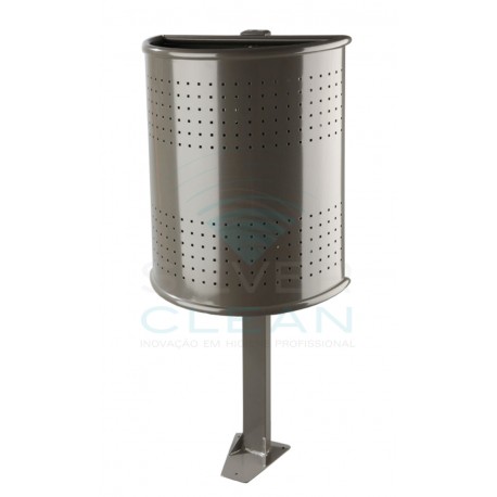 Papeleira de Chão Meia Lua Perfurada 45L